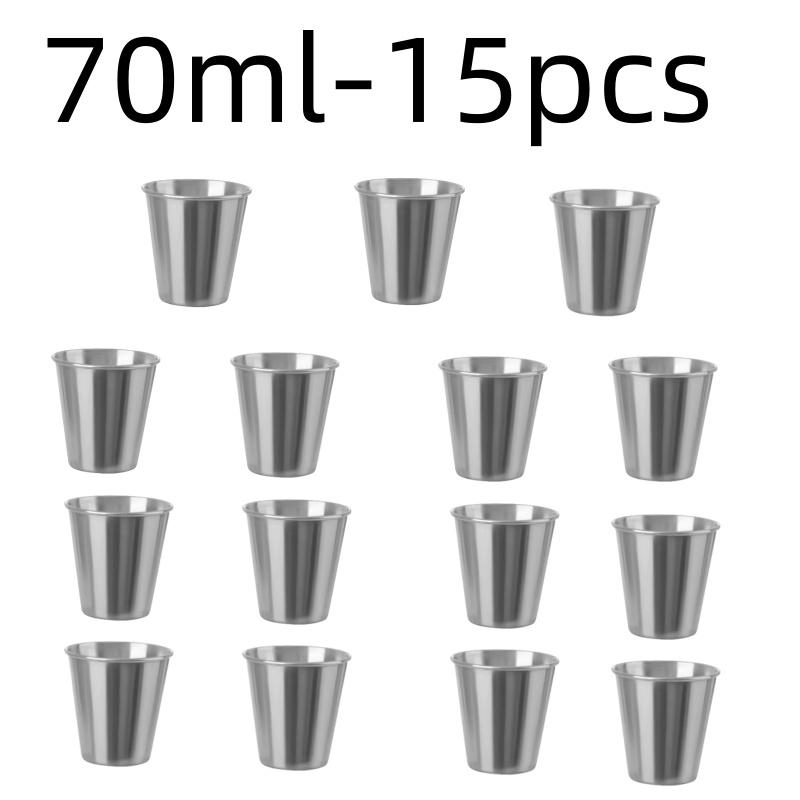 Stainless Steel Metal Cup Beer Cups White Wine Glass Coffee Tumbler Travel Camping Mugs Drinking Tea Mug Set Outdoor