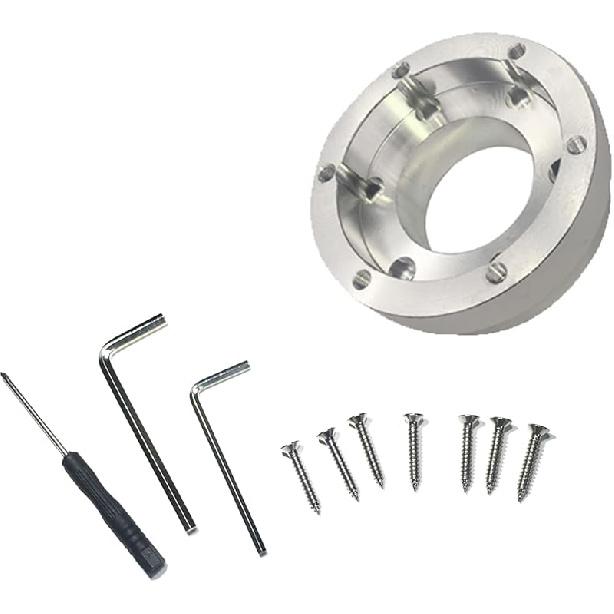 Lumclaw For Logitech G29 G920 G923 13 Inch Steering Wheel Adapter Plate 70Mm Pcd Racing Car Game Modification (Silver)