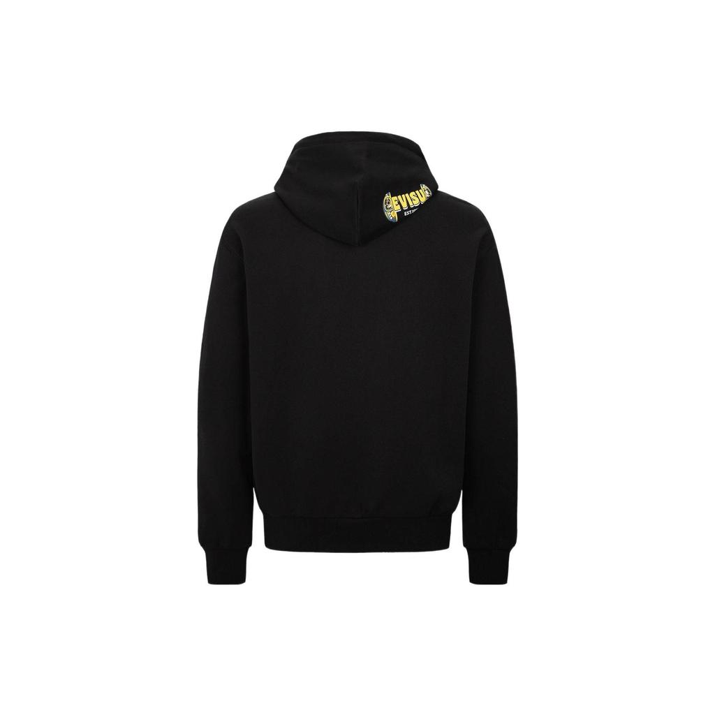 Evisu FW22 Little Seagull Print Hoodie Men hoodies Black 2EAHTM2SW331RXCT