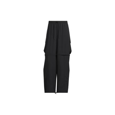 Future Style Detach Solid Color Minimalist Water-Resistant Two-In-One Cargo Loose Wide-Leg Sports Casual Pants Men Pants Black JI9894