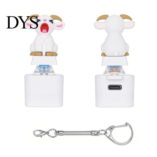 Animal Push Button Toy 1/2/3Pcs Screaming Goat Keyboard Fidget Toy, Rechargeable Sheep Finger Clicker with Sound Effects Light Sound, Decompression