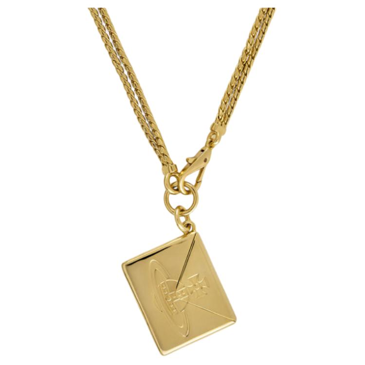 

Vivienne Westwood Unique Design Brass Necklace Women necklace 630203B0-02R221-SM Box