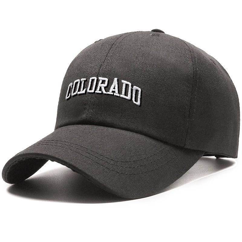 Men and Woman's Baseball Caps Adjustable Casual Embroidered Cotton Sun Hats Unisex Solid Color Visor Hats