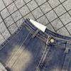 2025 Summer Retro High-Waist A-Line Denim Shorts for Women