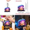Magic Halloween Themed Book Pumpkin Pattern Acrylic Pendant For Holiday Decor