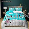 Milk Cow Duvet Cover King Queen Size Cute Cartoon Cows Bedding Set for Kids Farmhouse Rustic Animal 2/3pcs Polyester Quilt Cover