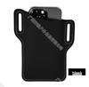 Men's Portable PU Leather Waist Belt Phone Bag for Outdoor Use