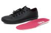 Akiriko MOZ Rain Sneakers with Elastic Moose with Original Size L Shoes, Laces, Charm, Low-Cut, Insole, Women's, Black,