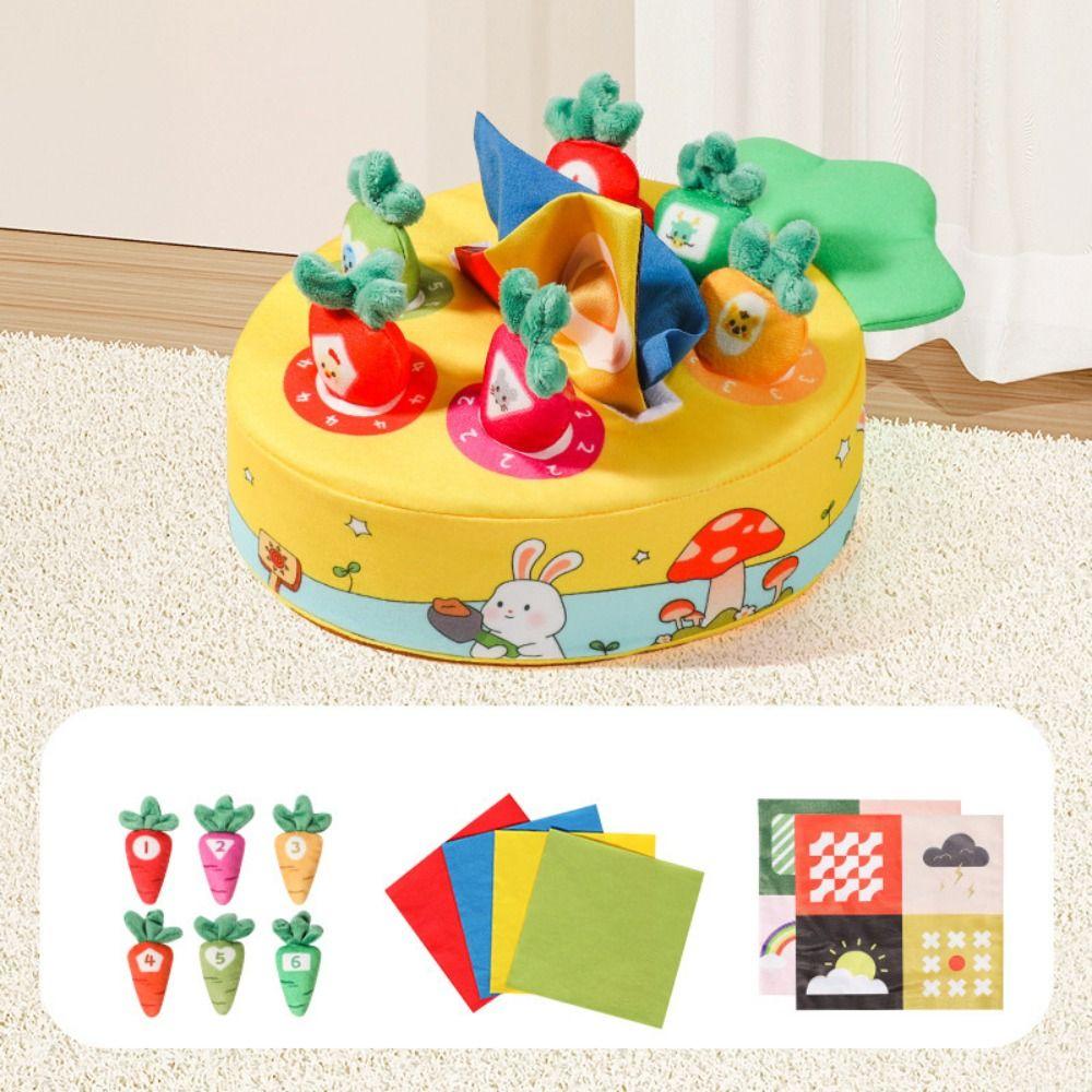 Tear-resistant Radishes Montessori Toy Pulling Carrots Stuffed Toys  Parent-child Game