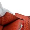 HERMES Long Wallet Tri-fold Epsom Bearn Dupri Purse Orange Epsom Women Used