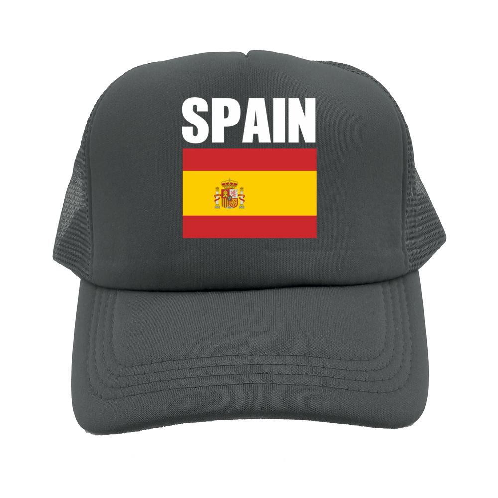 Flag Of Spain Baseball Cap For Women Unisex Country Proud Mesh Net Trucker Hats Summer Breathable Snapback Dad Gift Caps
