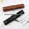 Portable Leather Tool Roll Bag for Auto Repair and Plumbing