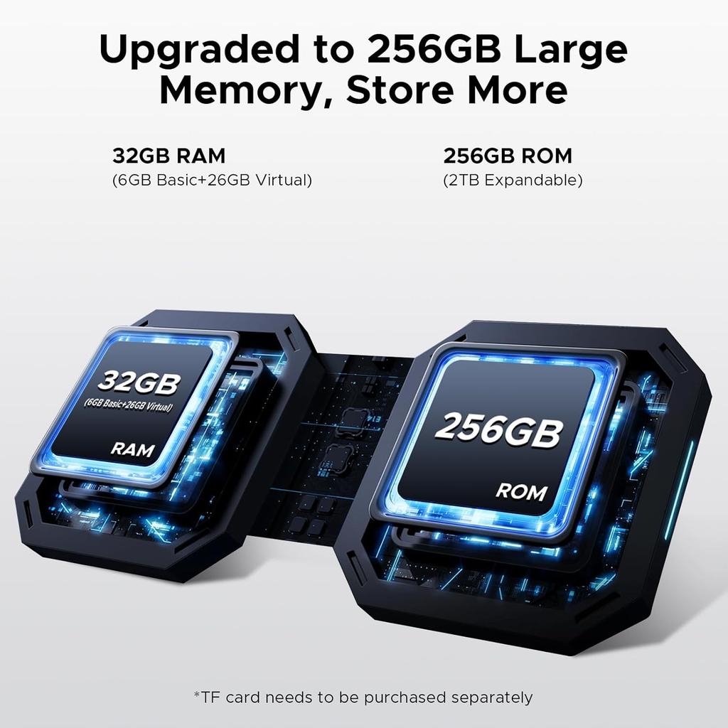 Doogee Blade10 PRO Telefon z Ogniwem Energetycznym 32GB+256GB Wyświetlacz 6.56" 50MP 6150mAh Android 15