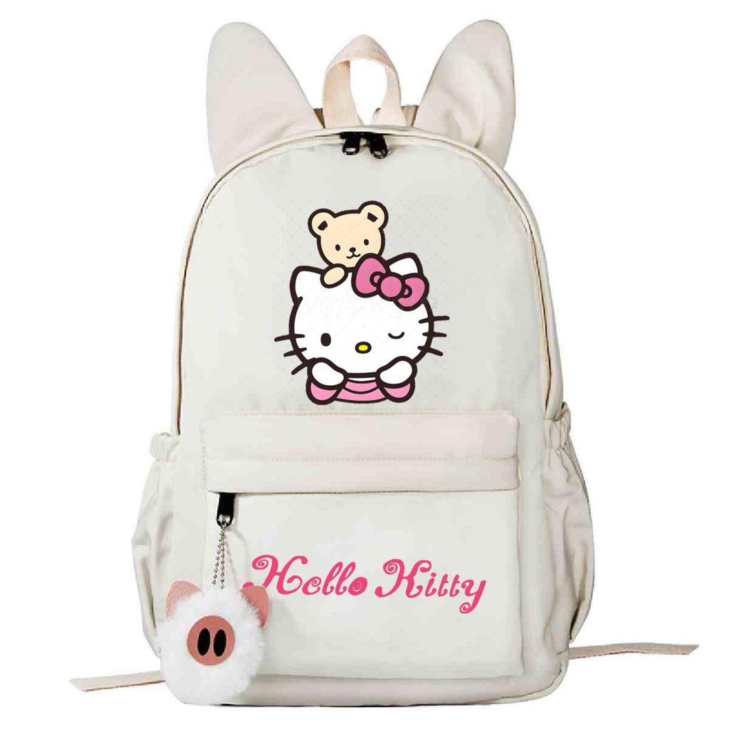 College Style Cute Print Junior High School High School Student Schoolbag Large Capacity Rabbit Ears Backpack Female