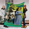 Shrek Theme Printed Blanket Perfect For Couch Bed Travel Outdoor Use Machine Washable Cozy Durable