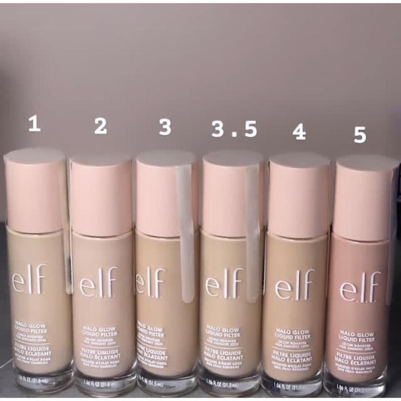 E.l.f. Halo Glow Liquid Filter, Hydrating Lightweight Glossy Foundation Concealer for All Skin Types