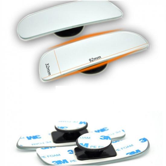 2x 360° Stick on Rear View Auxiliary Blind Spot Mirror Wide Angle Car Truck SUV