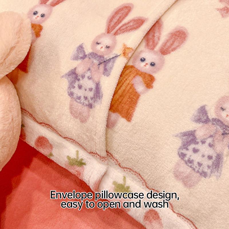 Plush Rectangle Pillowcase 48x120/150/180cm 50x90 Soft Coral Fleece Cute Cushion Cover Envelope Closure Design Home Pillowslip