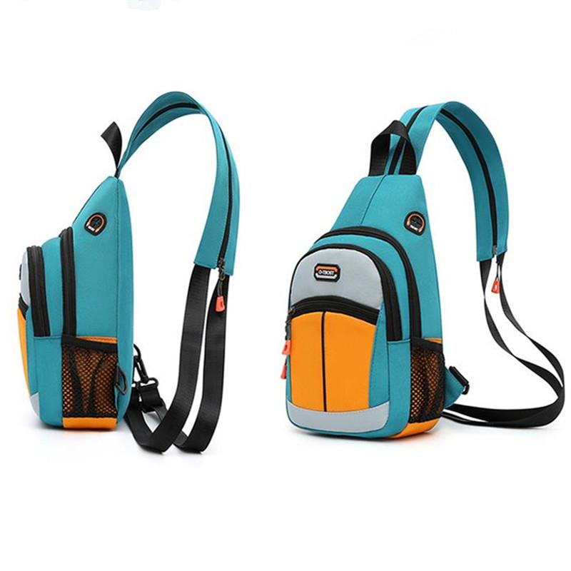 Damen Nylon Sling Tasche - Verstellbarer Riemen, Mehrere Taschen Crossbody Brusttasche für Männer Reisen & Sport für den täglichen Weg