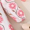 Big Girl's Autumn New Casual Bohemian Vacation Style Floral Print Long Sleeve Dress