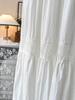 Elegant Hollow Lace Embroidery Patchwork High-Waisted A-Line Midi Skirt - 2026 Versatile Women's Fashion in White