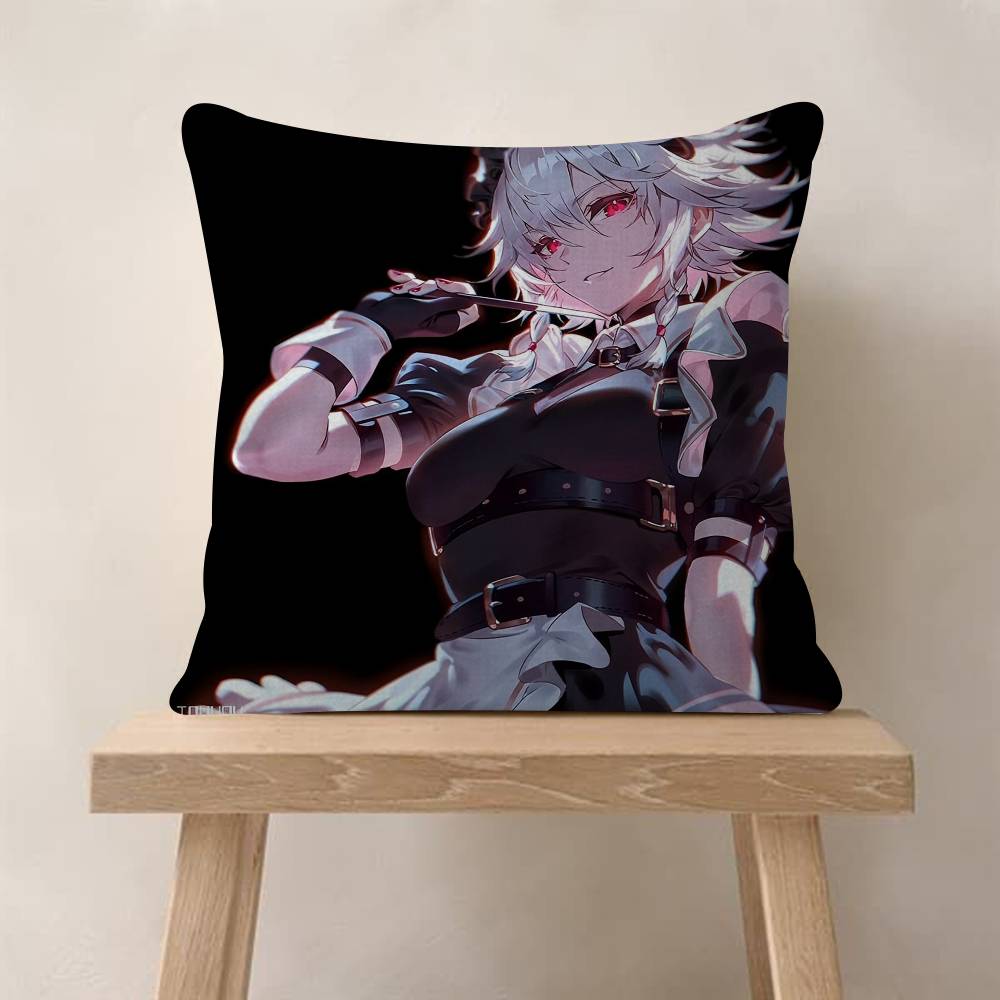 

Popular Game Anime The TTouhou Cushion Cover x Polyester Sofa Cushions Decorative Throw Pillows Decoration Pillowcover 30x30 cm