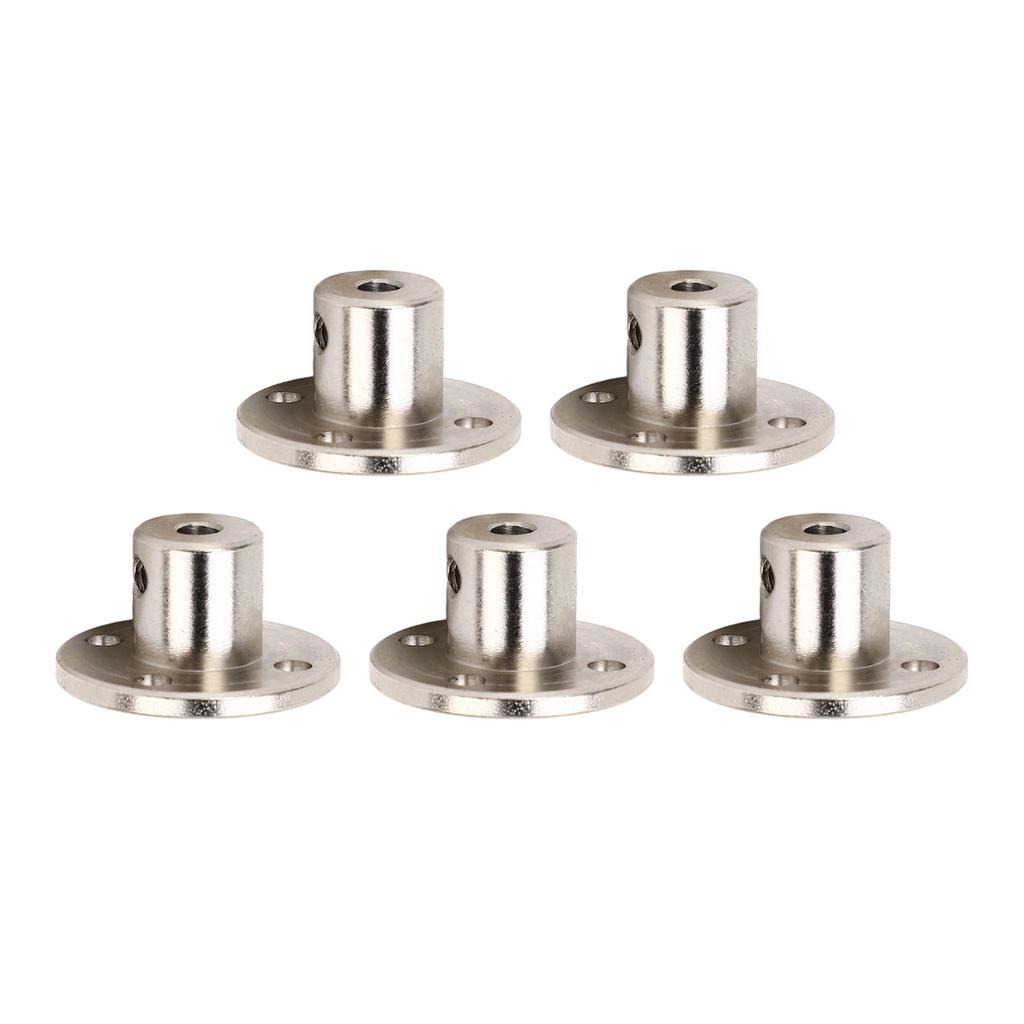 5pcs Flange Coupling Connector Professional Stainless Steel 3mm Inner Diameter Rigid Flange Shaft