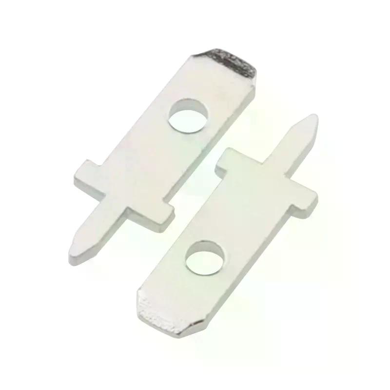 50pcs 2.8 Inserts Plug Spring Terminal PCB Solder Lug Thickness 0.8mm One Legs ,PCB Welding Sheet