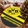 Borussia Dortmund Pattern Round Rug, Indoor/Outdoor Mat, for Picnic, Gameroom, Bedroom, Office, Living Room, Home Decor Carpet, Birthday Gift