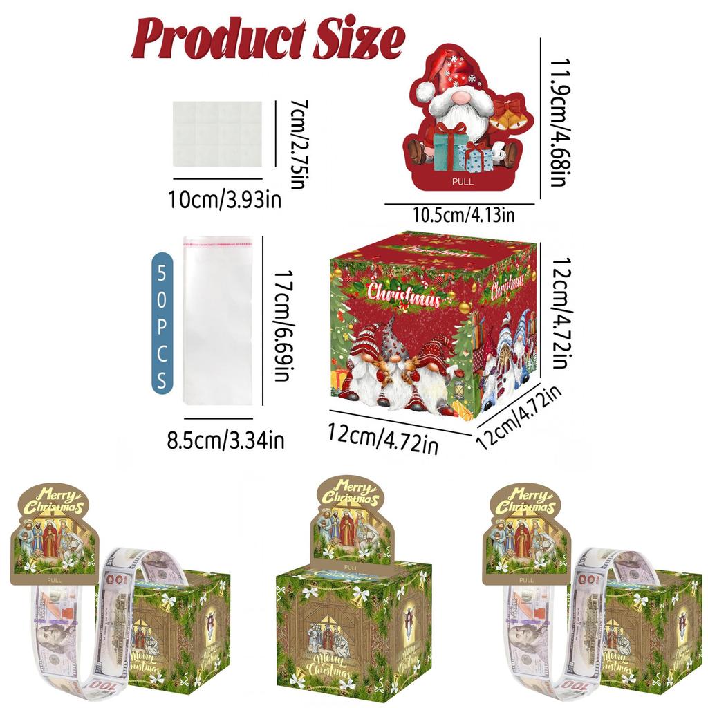 Christmas Jesus Theme Party Decor Money Box With Paper Material For Holiday Celebration