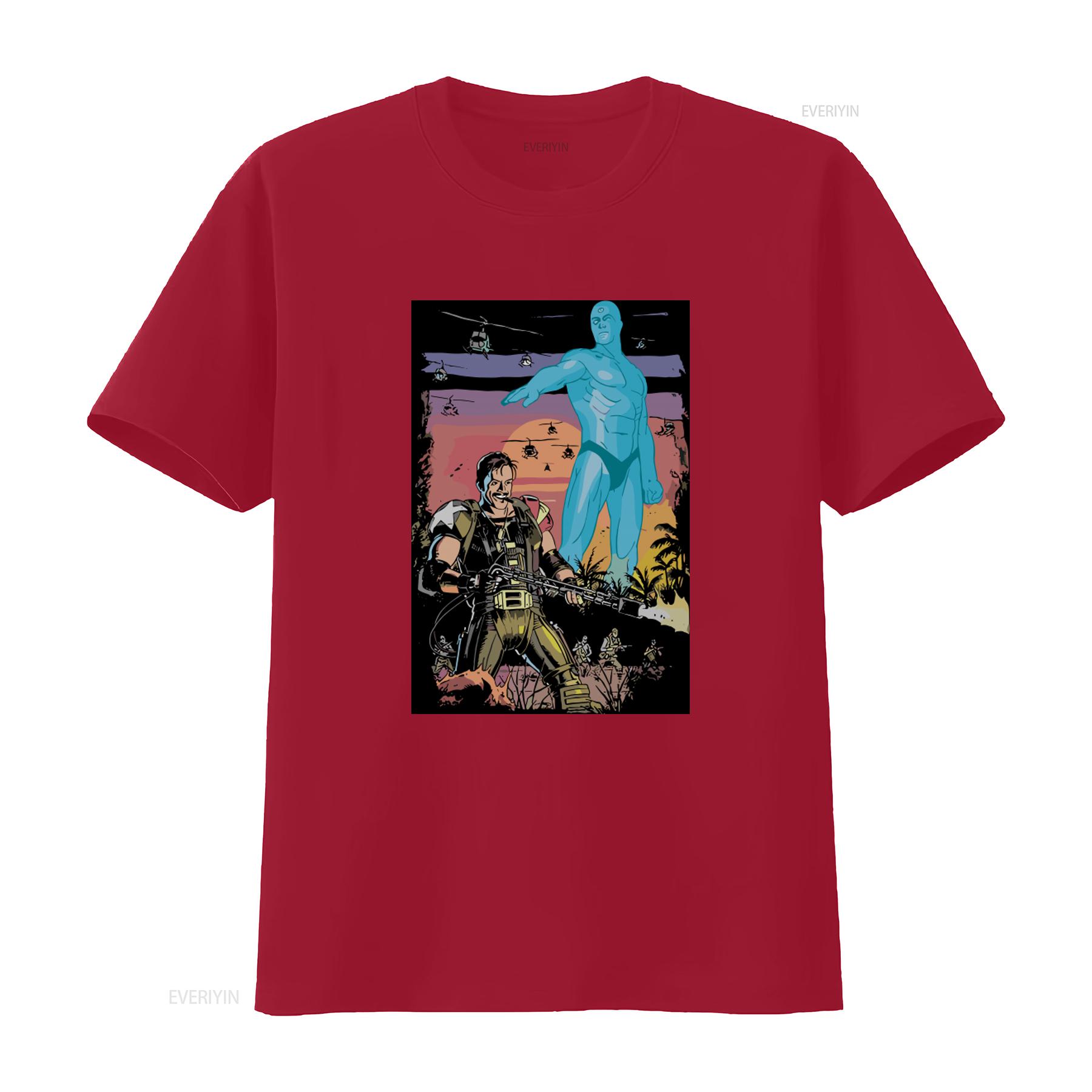 Watchmen Comedian and Dr Manhattan T Shirt 100 Cotton Sizes Available vintage Washed Stretched Breathable Unisex S