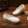 Retro Shoes for Women Hanfu Shoes New Lightweight Thick Soled Ethnic Cloth Shoes Women's Versatile Embroidered Women's Shoe