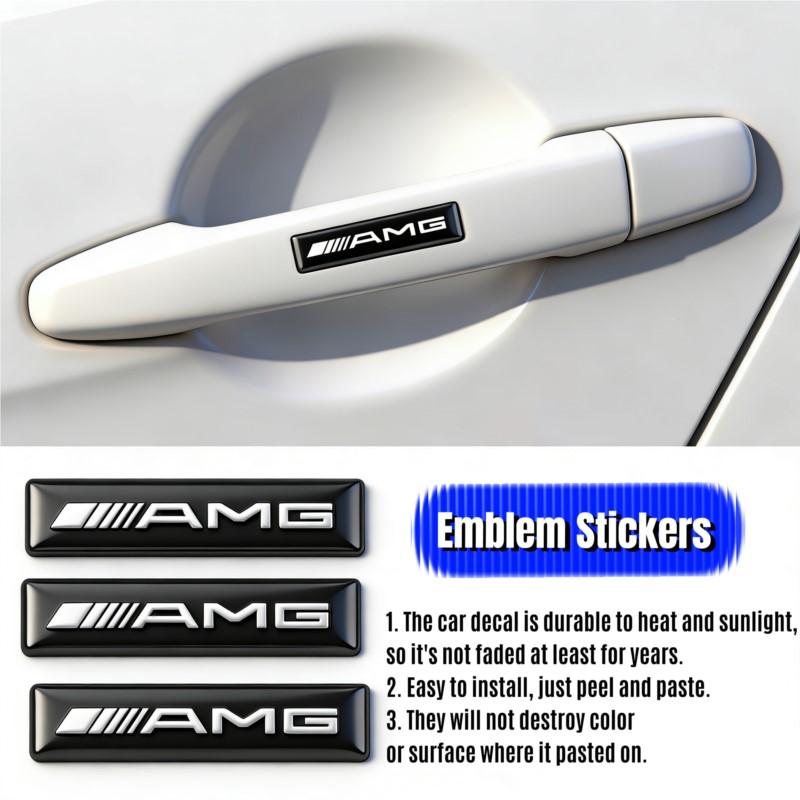 3D Epoxid Auto Innenraum Logo Außen Dekoration Aufkleber Für Mercedes Benz AMG Smart Fortwo 451 450 453 EQ Forfour Coupe Cabrio 4