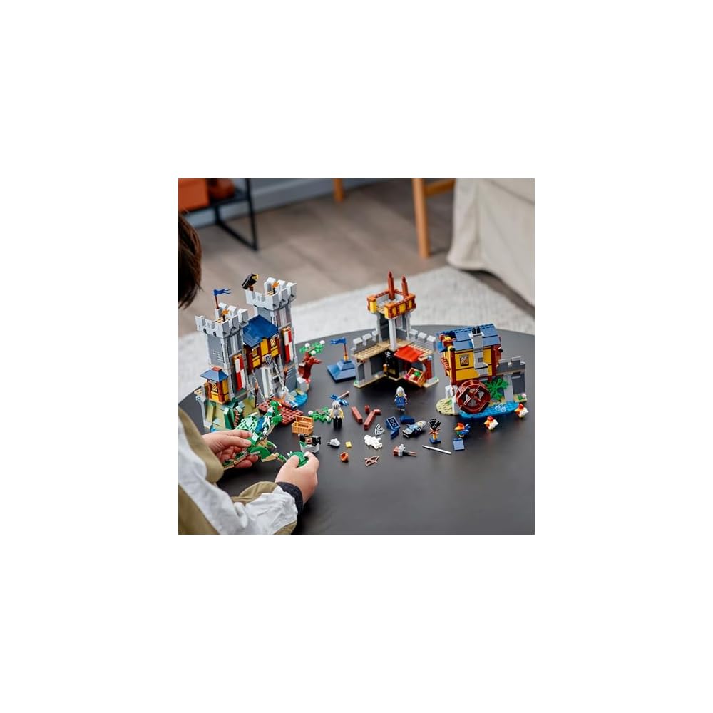 LEGO Creator Expert Medieval Castle Building Set 31120 for Kids Ages 9-11, Educational Toy, Decorative Block