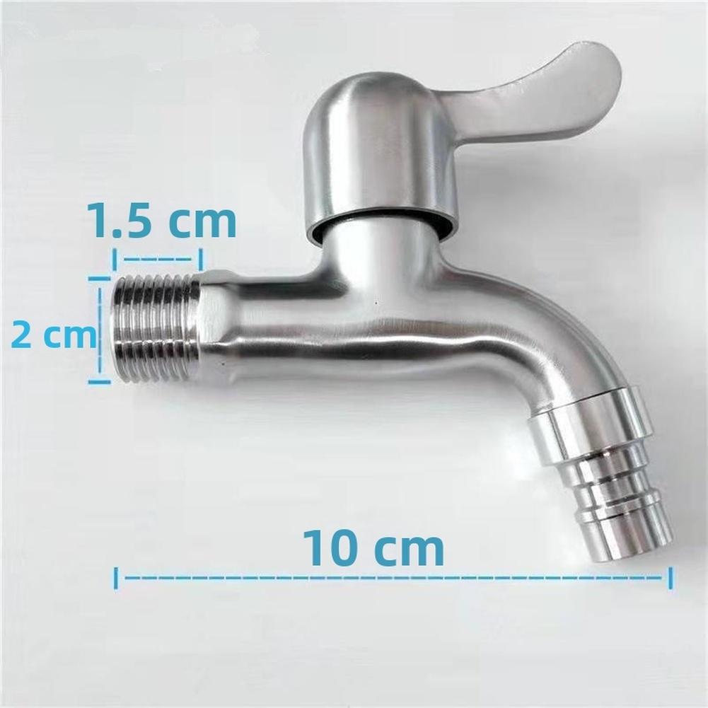 Faucet Stainless Steel Quick Open Faucet High Temperature Resistant Extended Water Tap For Garden Home Bathroom Kitchen Replace