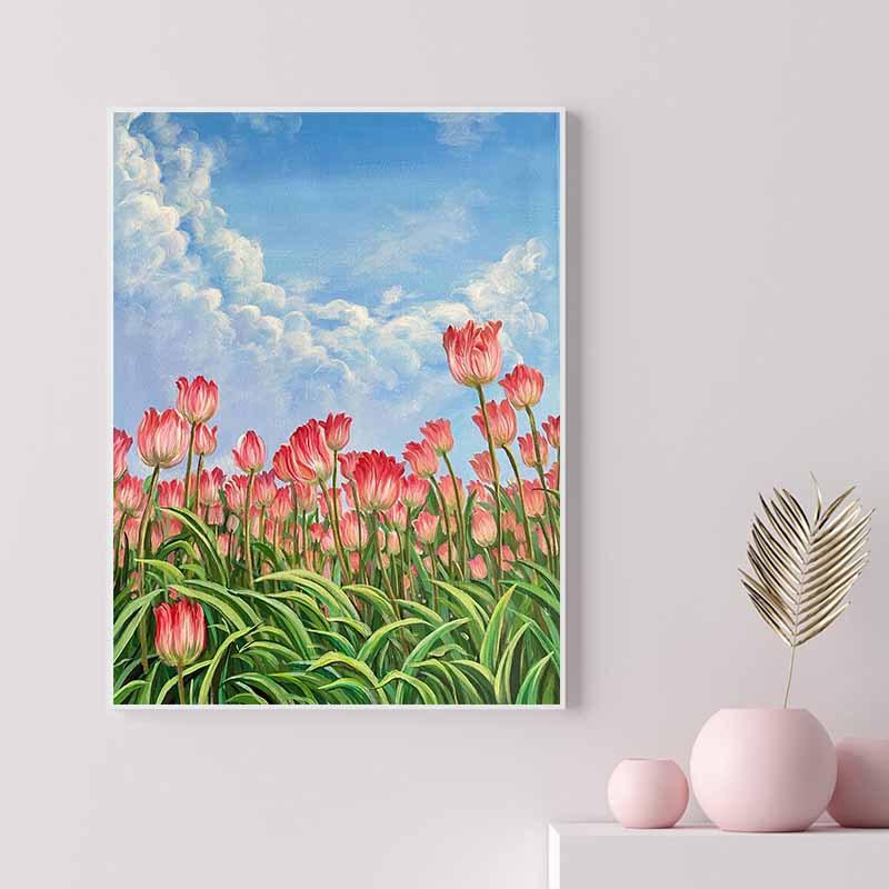 40X50Cm Diamond Painting Large Size Diamond Sticker Bedroom Living Room Decorative Painting With Photo Frame
