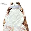 Plush Sleeping Sack Cat Envelope Bag, Winter Slumber Bag for Men Women, Lightweight Animal Nap Mat Home Travel Traveling