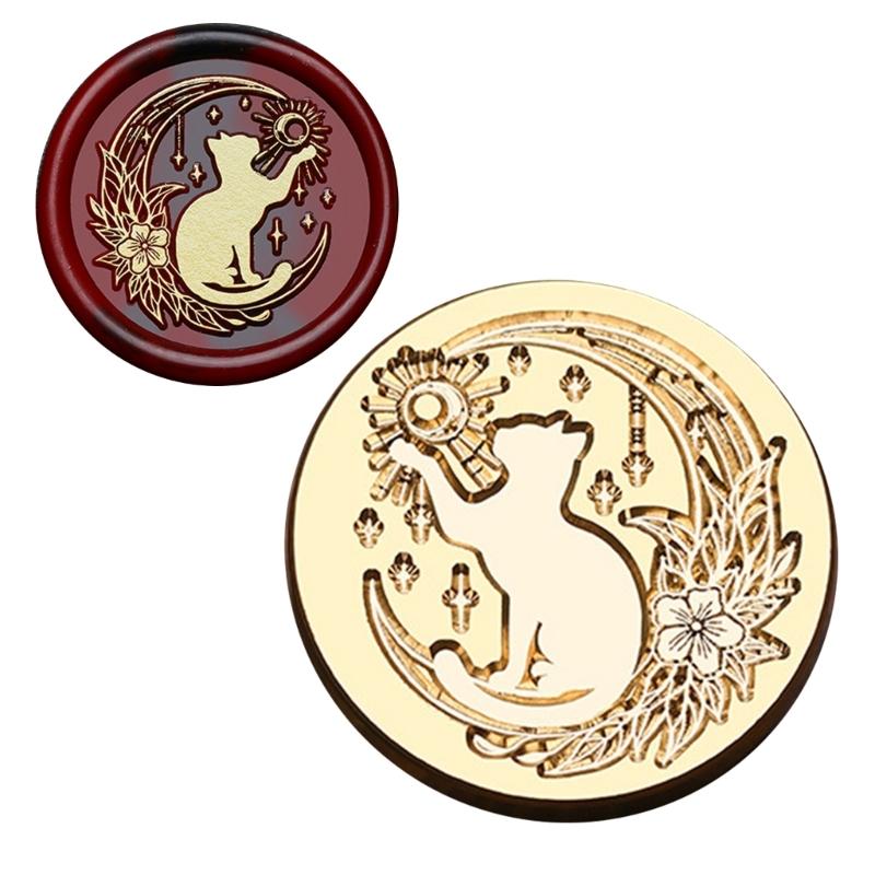 Pumpkins Sealing Wax Stamp Halloween Series Wax Seal Stamp Brass Head Seal Stamp for Scrapbooking Invitations Decoration