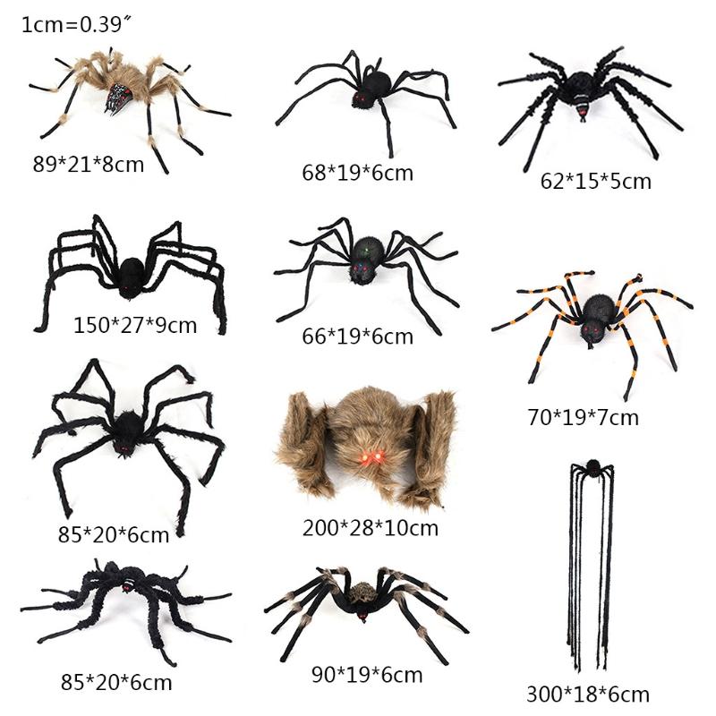 Plüschspinne Aprilscherz Requisiten Streichspielzeug mit Riesengröße Simulationsspinne Neuheit Spielzeug zur Unterhaltung Partydekoration