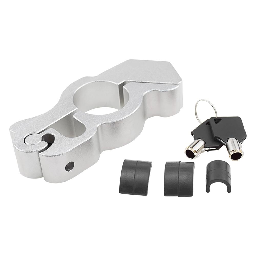 2 Keys Motorcycle Handlebar Lock Anti-theft Lock Motorcycle Electric Vehicle Aluminum Alloy Lock Solid Imitating Steal Locks