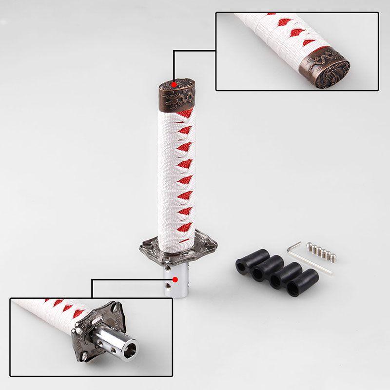 Elegante Universelle Samurai-Schwert-Schaltknauf Aus Hochwertigem Metall Mit 15cm Höhe