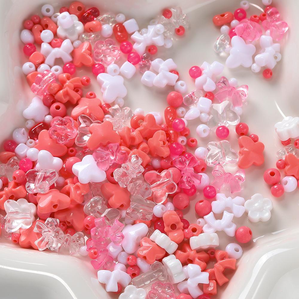 Acryl Gleiche Farbe Gemischte Perlen DIY Perlenarmband Halskette Material