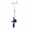 Wheeled Manual Furrower with Metal Energy Adjustable Soil Plow Loosening Tool for Gardeners,