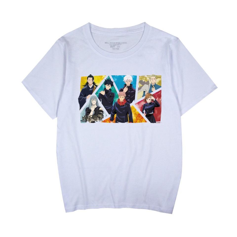 Jujutsu Kaisen Anime Women Men's T-shirts Graphic Shirt Cartoon Printed O-Neck Short Sleeves Fashion Streetwear