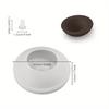 Round Flower Pot Silicone Candle Mold Succulent Flowerpot Eggshell Candle Cup Storage Jar DIY Concrete Cement Planter Mould