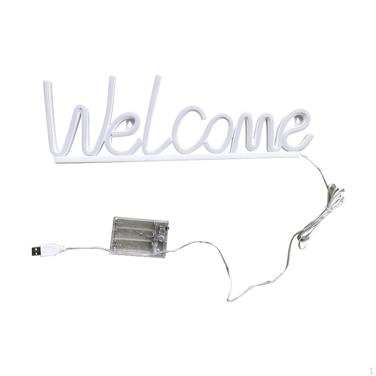 

Illuminated Welcome Sign for Home Bar Decor