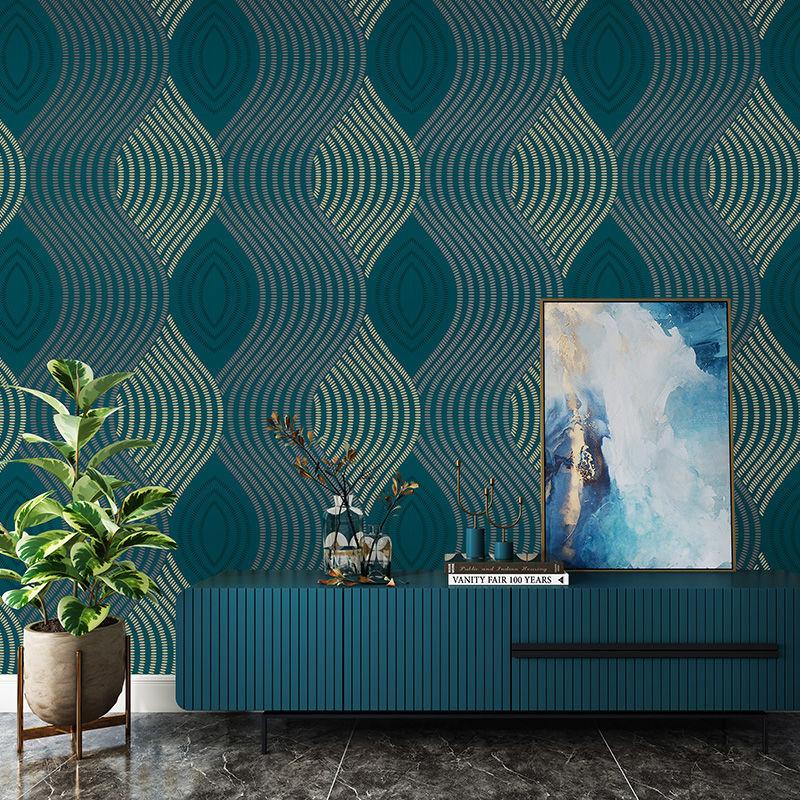 3D Geometric Curved Stripe Wallpaper PVC Waterproof Modern Living Room Bedroom Sofa TV Background Wall Paper Rolls