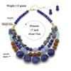 Fashion Women Necklace Chunky Colorful Collar Necklaces Costume Jewelry African Bracelet Natural Stone Accessories For Women