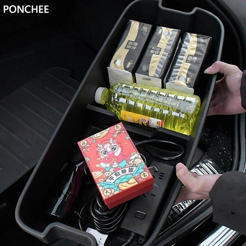 For IM Motors MG IM6 LS6 2023-2024 Trunk Front Cabin Storage Box with Cover Dirt-resistant Automobile Modification Supplies