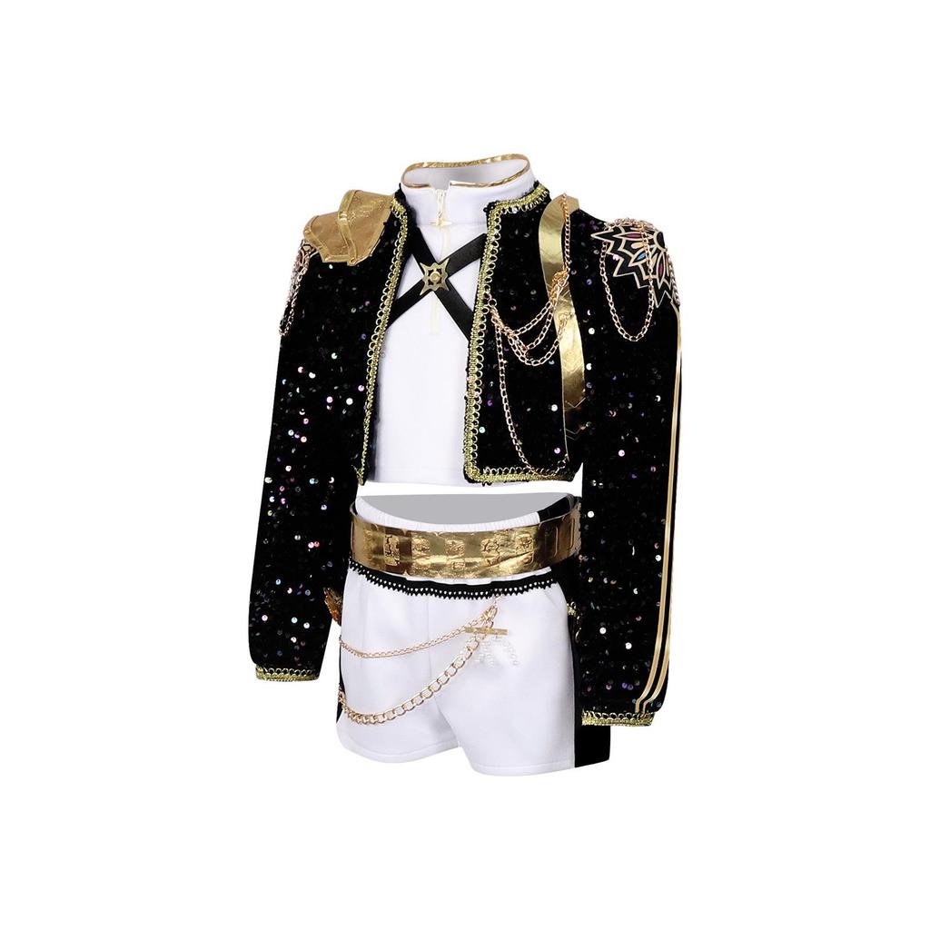 Black Gold K-pop Demon Hunter Girl Group Cosplay Costume for Kids - Cos Lumi, Zoy, Mila